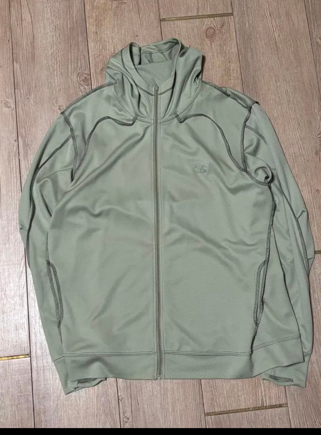 산산기어 오버로크 메쉬 집업 라이트그린 3 상품이미지2