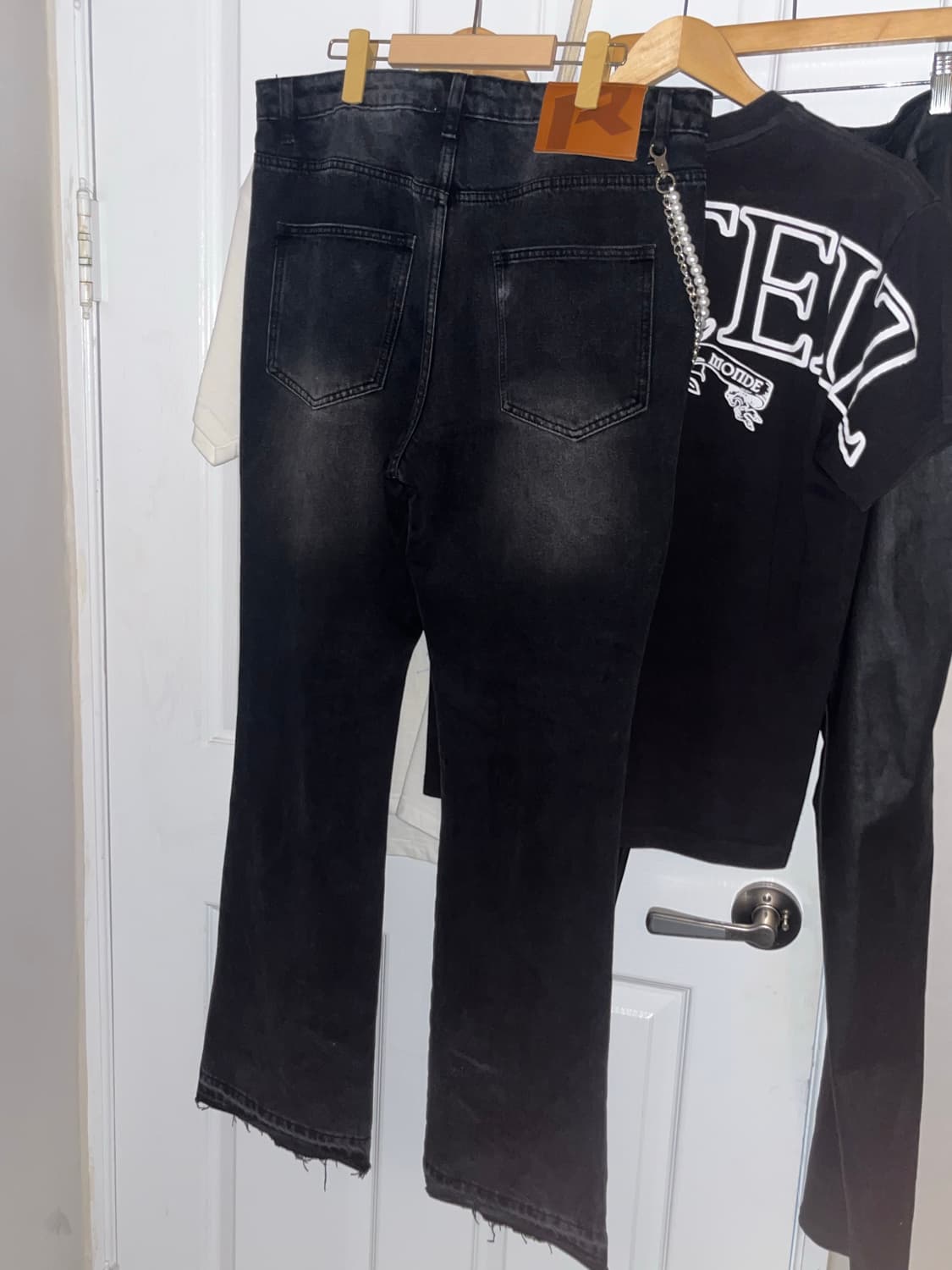 Reputation Studios 펄 데님 플레어진 상품이미지3