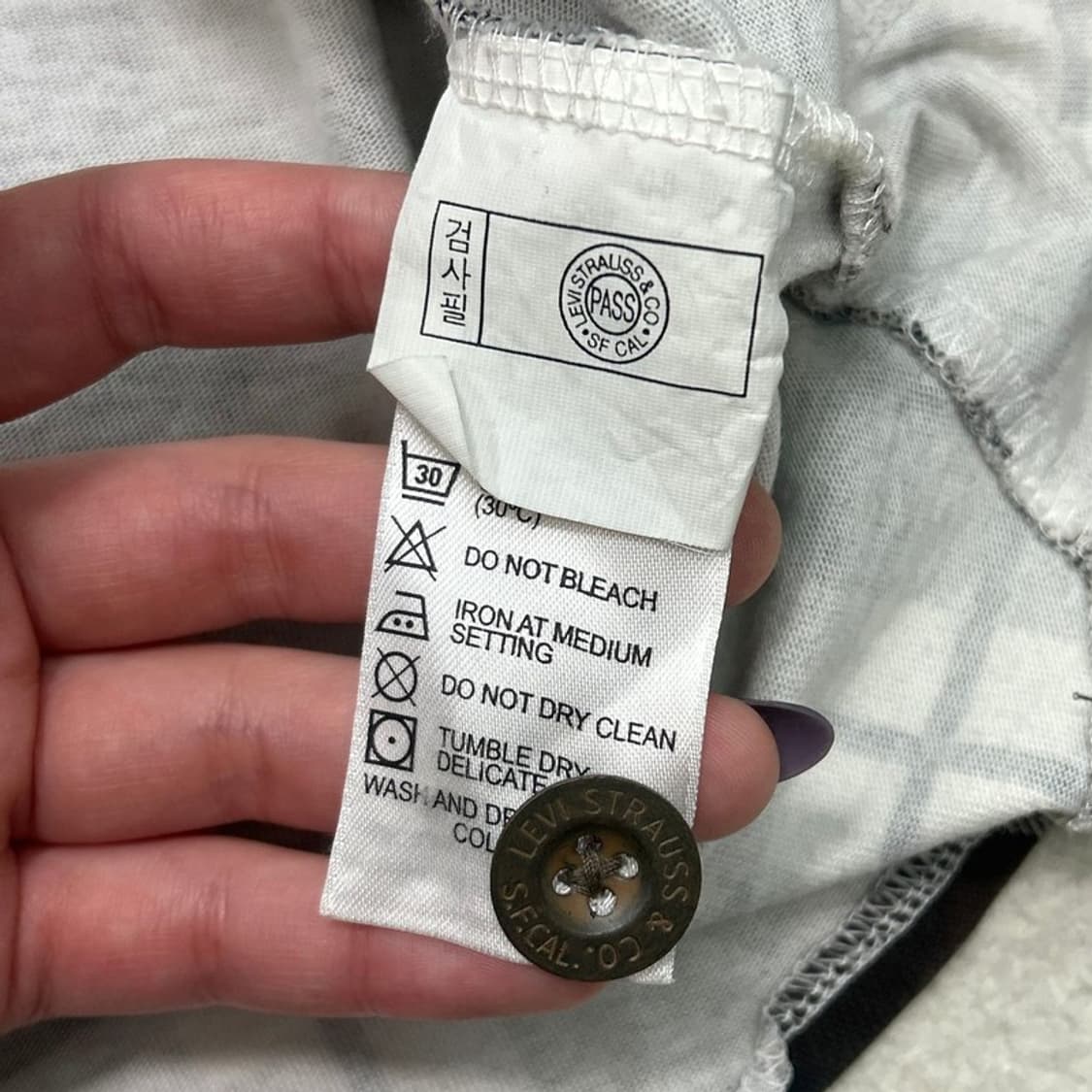 리바이스 브라운 투톤 체크 플란넬 투포켓 셔츠 L 상품이미지5