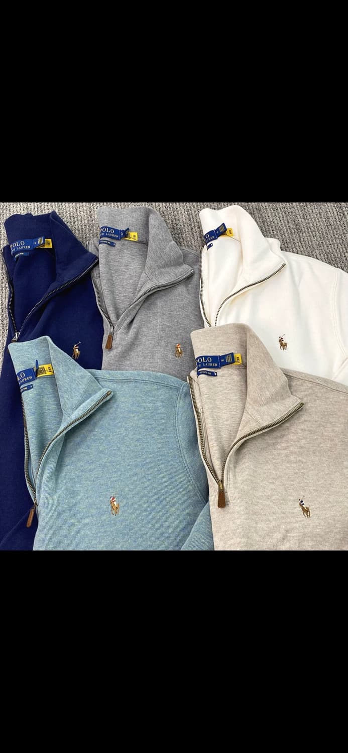 새상품/정품) 폴로 면 반집업 6가지 컬러/남녀공용 XS,S,M,L,XL 상품이미지2