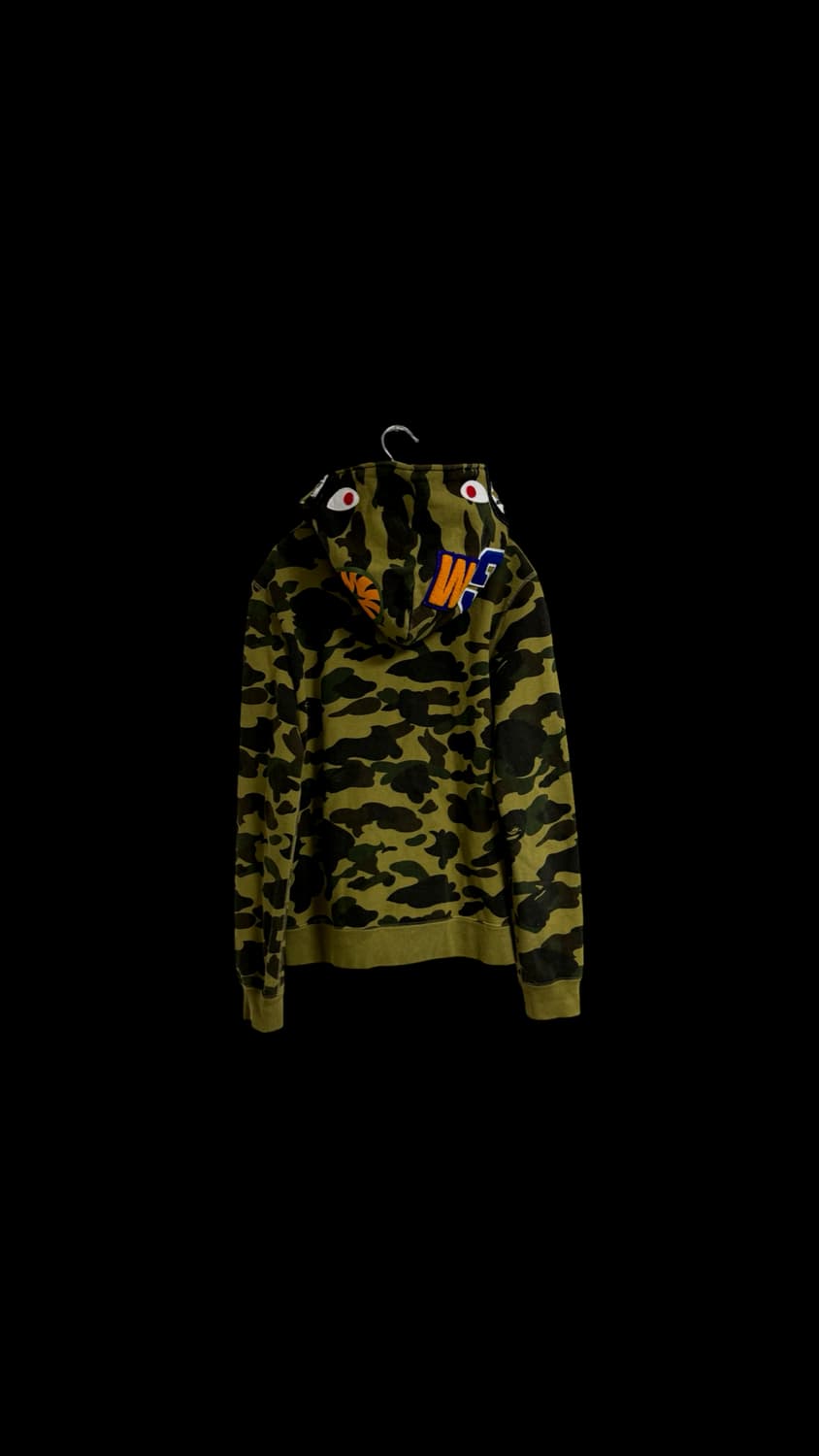 베이프 녹계 샤크 후드 집업 상품이미지2