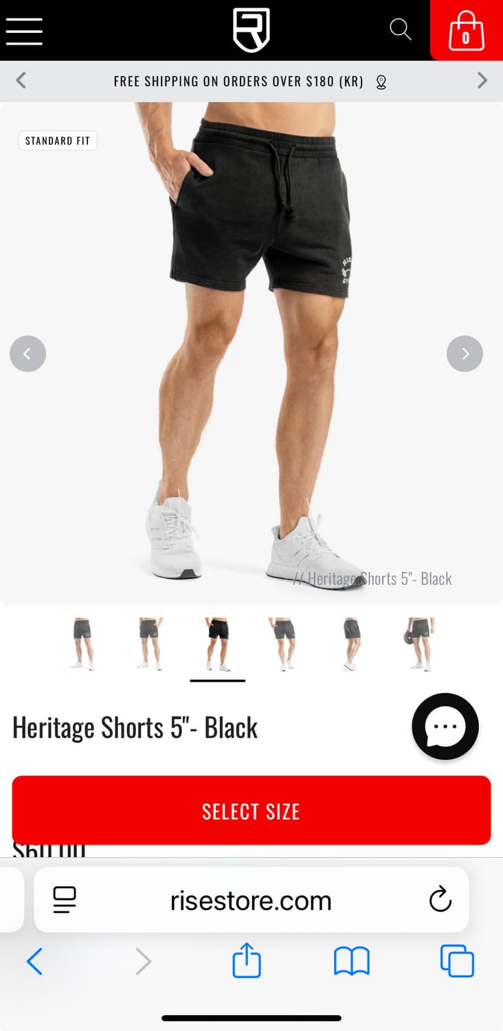 Rise 헤리티지 5인치 쇼츠 S 상품이미지3