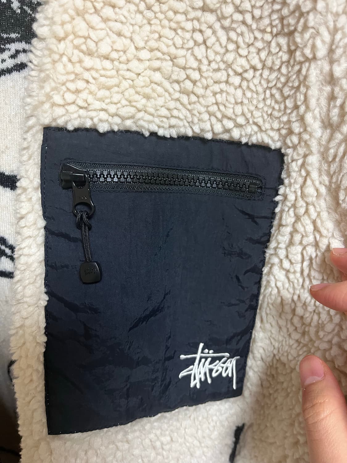 (지디착) 스투시 비너스 플리스 쉐르파 자켓 L 판매 상품이미지4