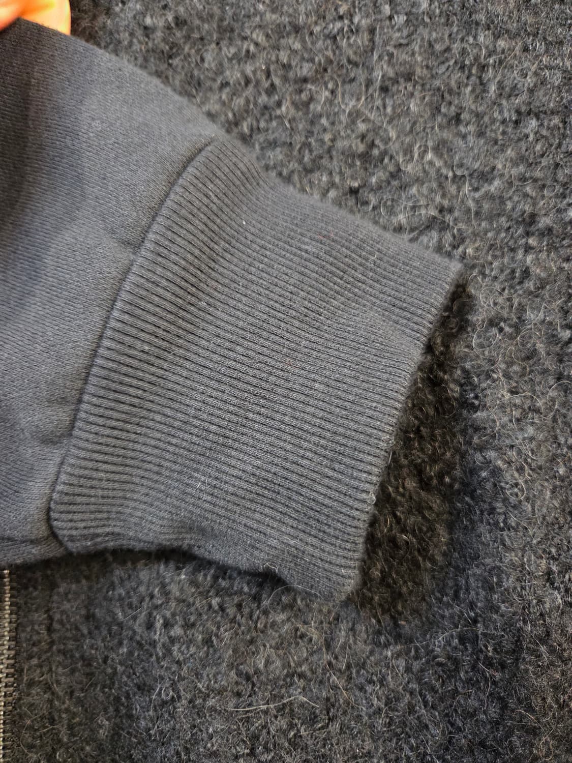 G-STAR후드 뽀글이 털 집업 블랙(S) 상품이미지5