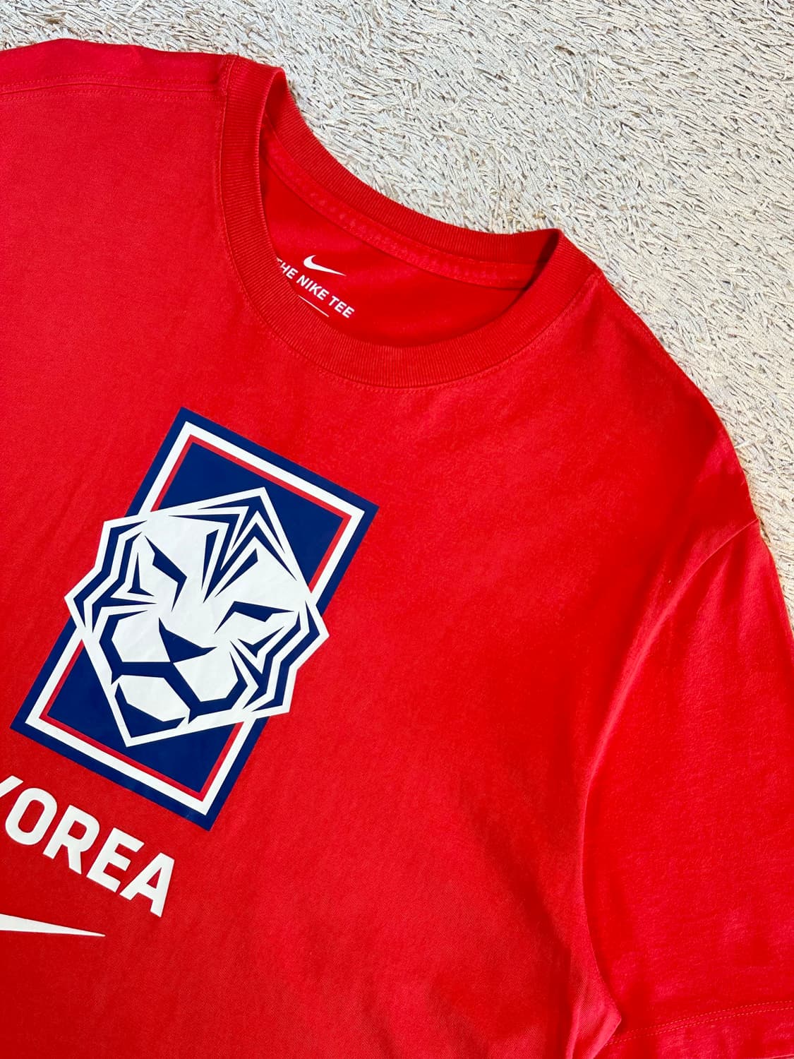 나이키 NIKE 대한민국 KOR 에버그린 반팔 티셔츠 레드 상품이미지2