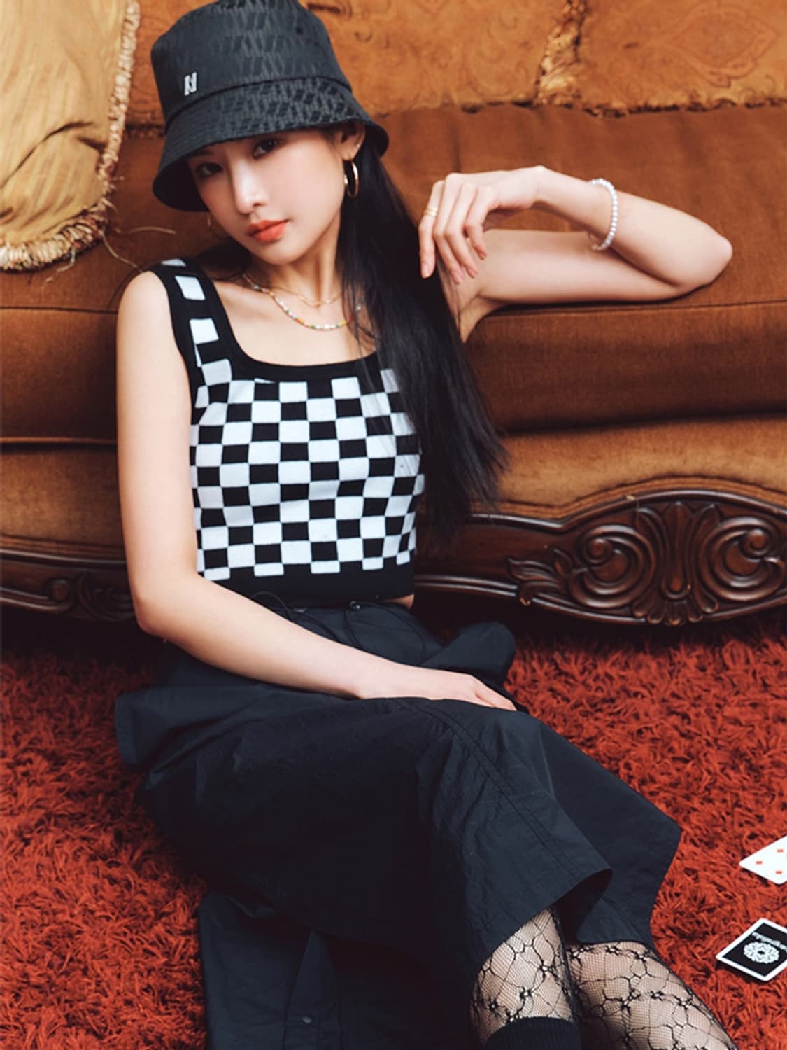 널디 니트 크롭탑 새상품 상품이미지4