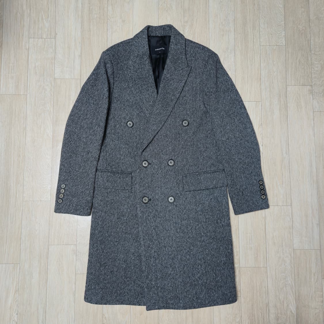 앤더슨벨 울혼방 더블 코트 상품이미지1