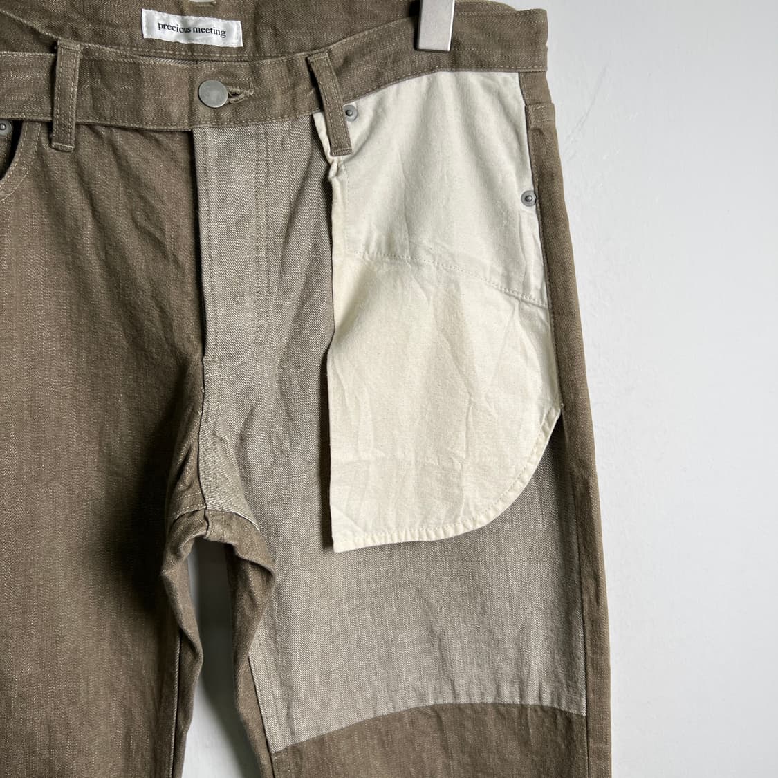 jpn vtg 빈티지 패치워크 릴리즈 코튼 팬츠 L 상품이미지7