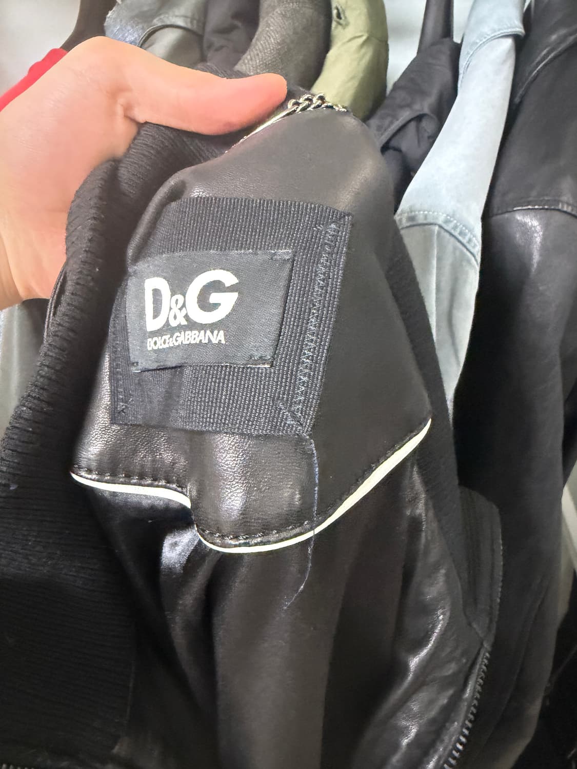 2000년대 돌체앤가바나 멀티 지퍼 레더 자켓 상품이미지8