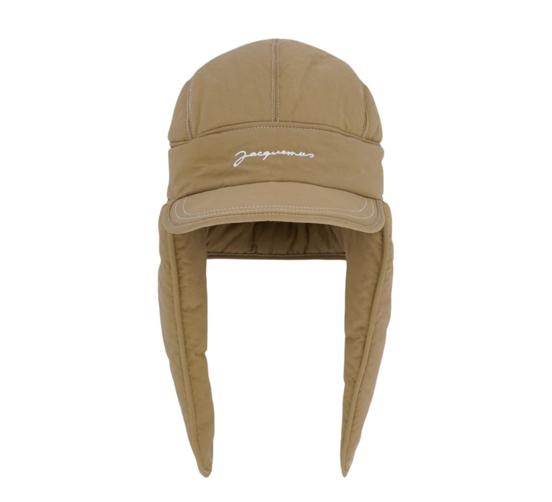 Jacquemus 자크뮈스 라 카굴 브리치올라 이어플랩 햇 베이지 상품이미지1