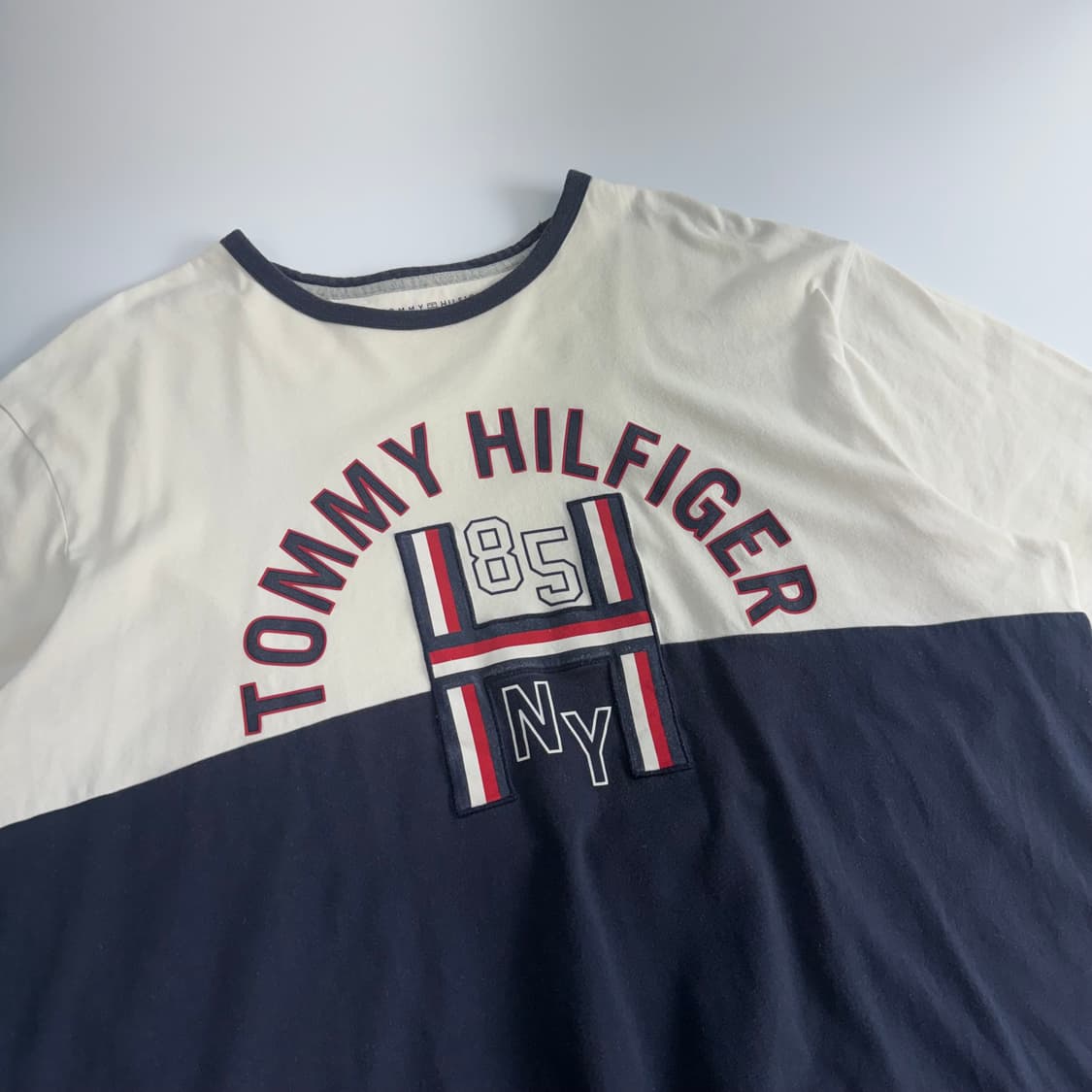 Tommy Hilfiger 타미힐피거 네이비 배색 반팔 상품이미지4