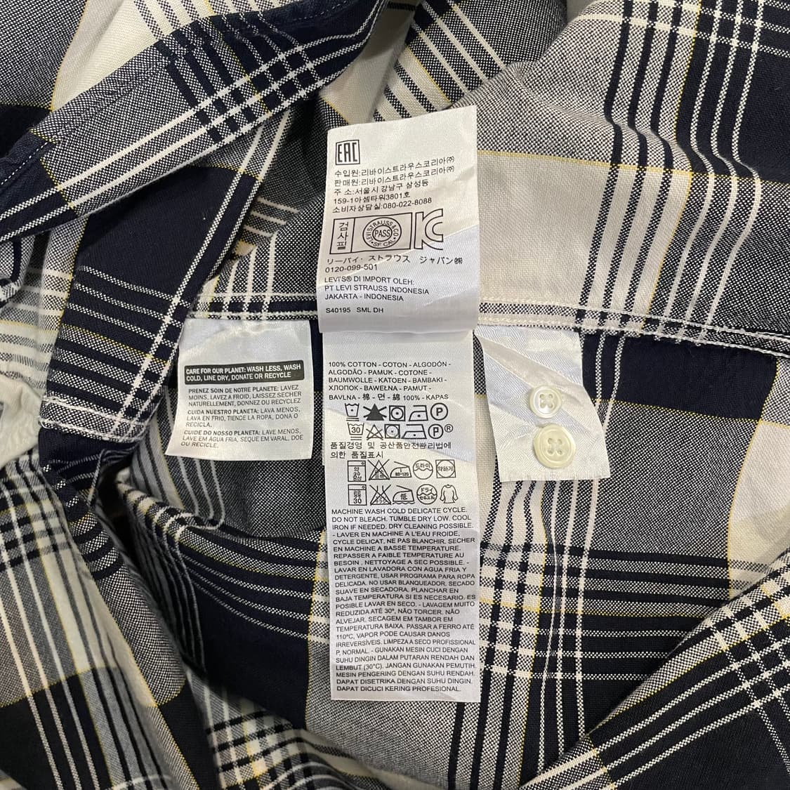(XL) Levi's 리바이스 체크 셔츠 상품이미지10