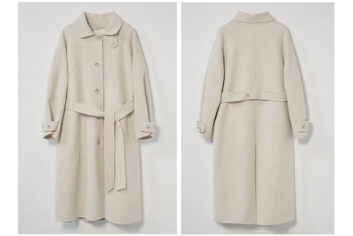 링서울 핸드메이드 울 트렌치 코트 옐로우베이지 상품이미지4