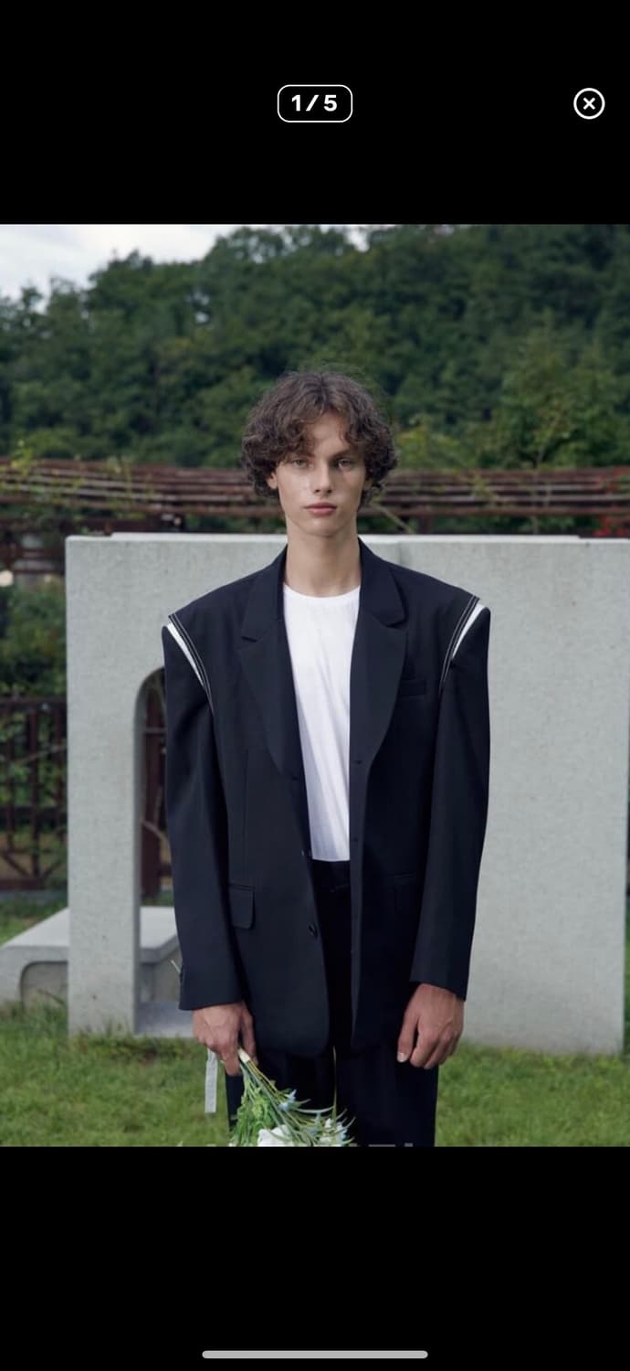 웨이비니스 초판 자켓 로우엣지 블레이저  1사이즈 상품이미지5