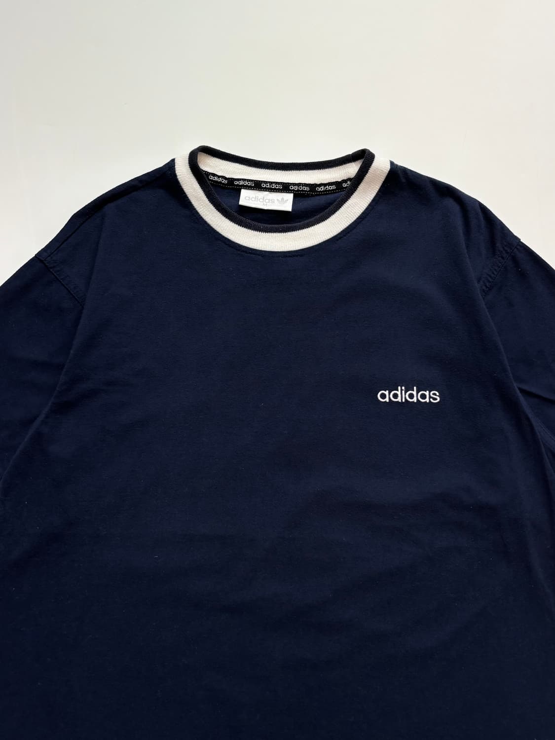 Adidas 올드아디다스 네이비 3-스트라이프 티셔츠  상품이미지5