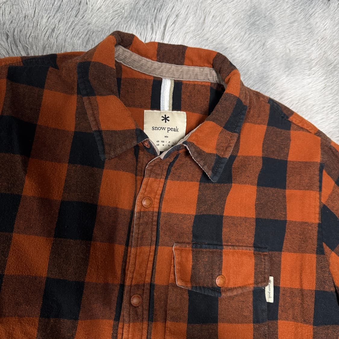 스노우피크 체크 두툼 셔츠자켓 L사이즈 상품이미지2