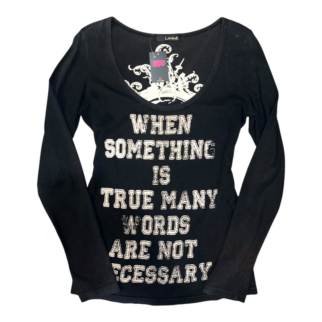 Lead 해골 레터링 프린팅 긴팔티 펑크갸루y2k 상품이미지4