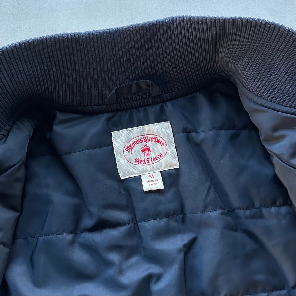 [M]브룩스 브라더스 패디드 봄버 자켓 네이비 상품이미지9