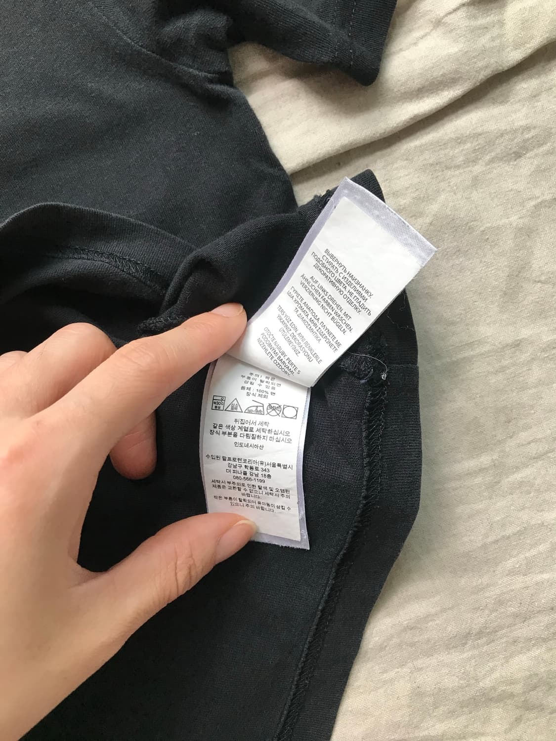 폴로 랄프로렌 빅포니로고 블랙 반팔티 상품이미지9