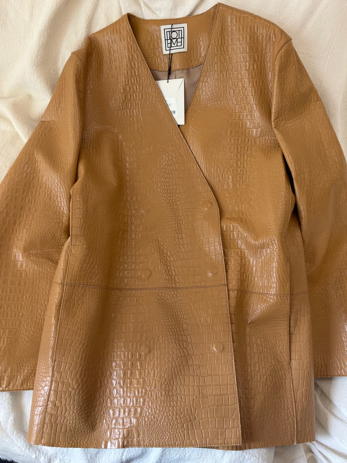 Toteme 토템 크록 가죽 자켓 새상품 상품이미지7