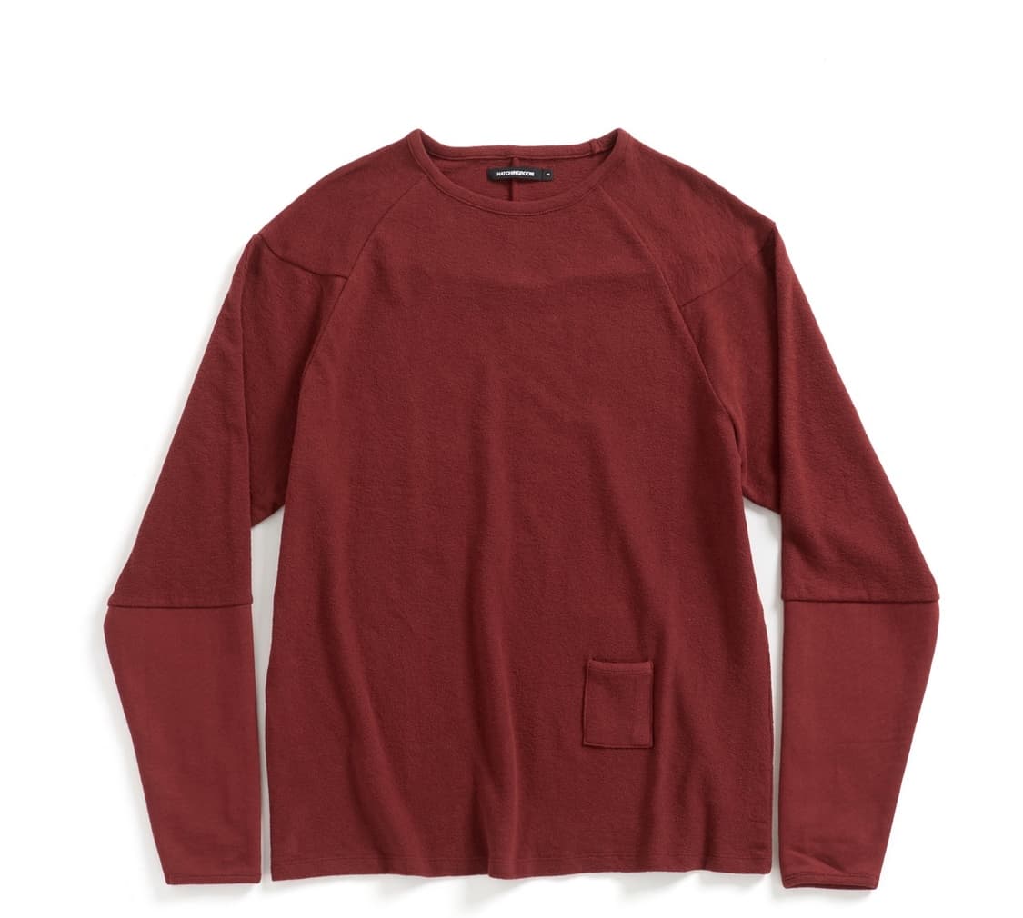 Incision Tee Dark Red 2(S) 해칭룸 상품이미지2