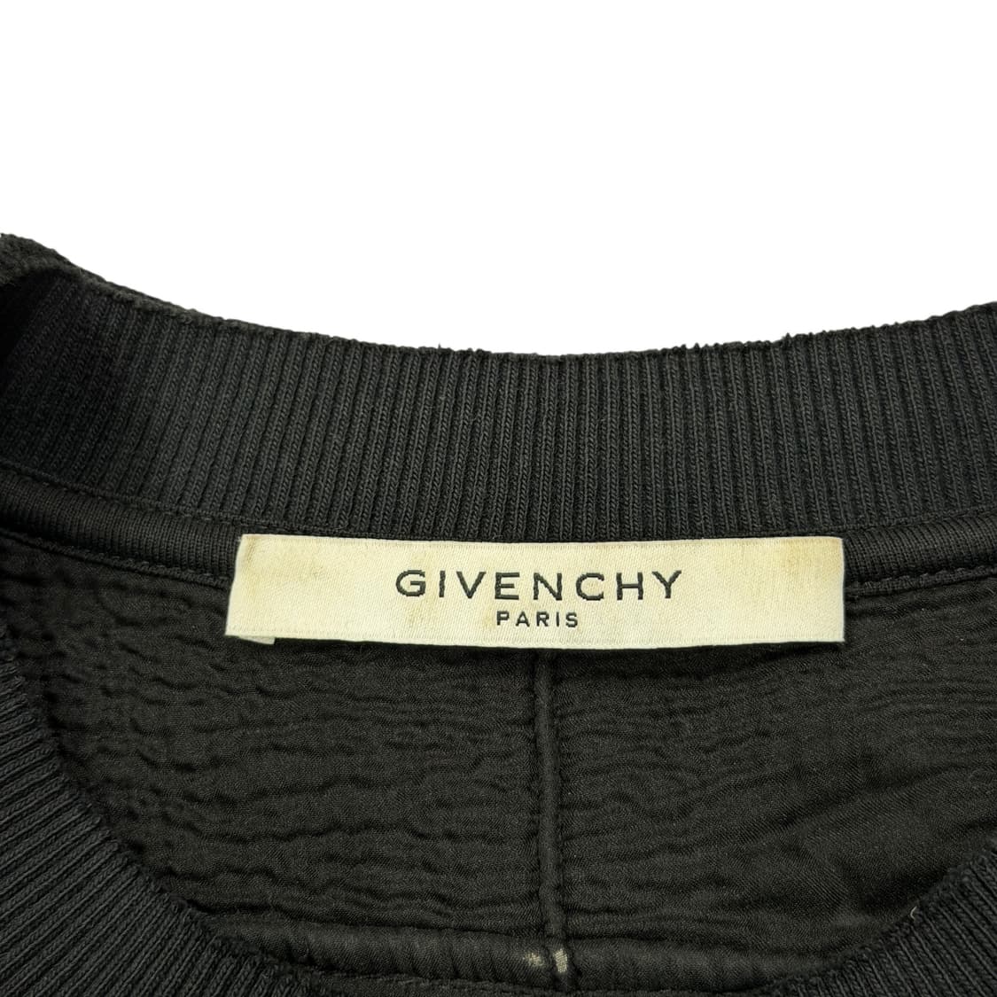 지방시 디스트레스드 로고 프린트 스웨트셔츠 맨투맨 블랙 S 상품이미지6