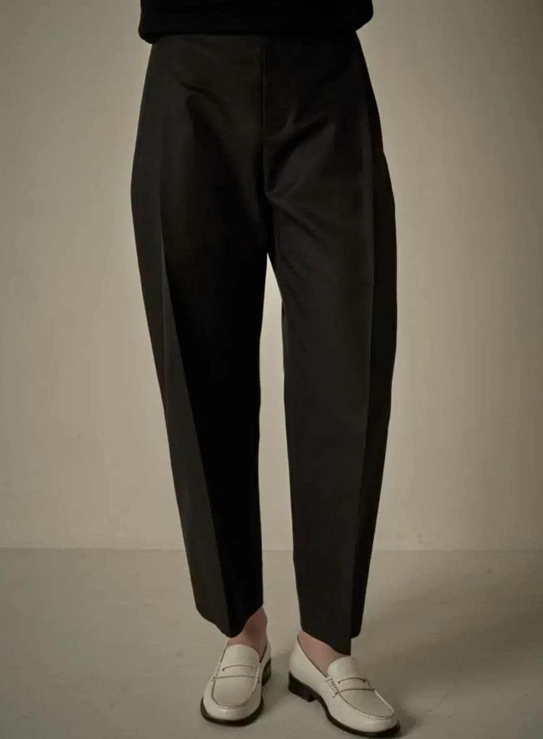 파사드패턴 라운드 코튼 팬츠 블랙 xs새상품 상품이미지3