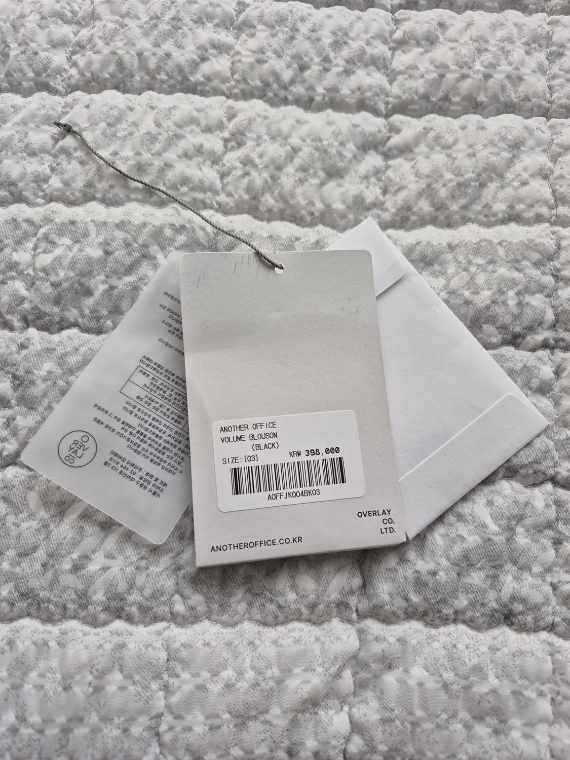 어나더오피스 Volume Blouson (Black) 상품이미지8