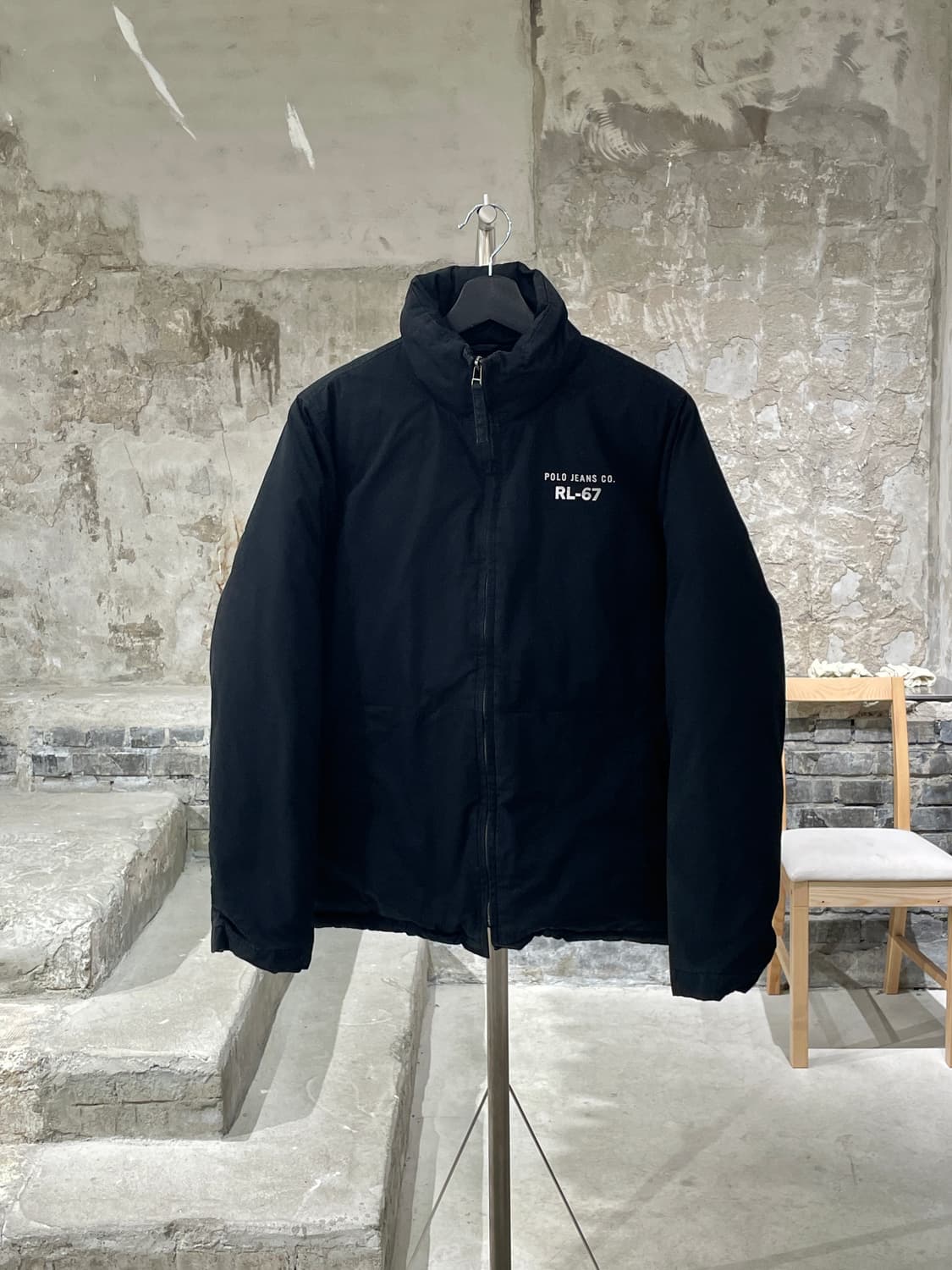 폴로 진스 블랙 rl-67 다운 푸퍼 상품이미지1