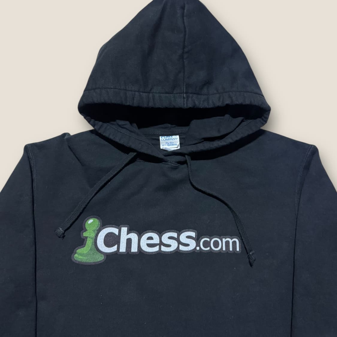 체스닷컴 공식 머천다이즈 블랙 후드티 L 상품이미지2