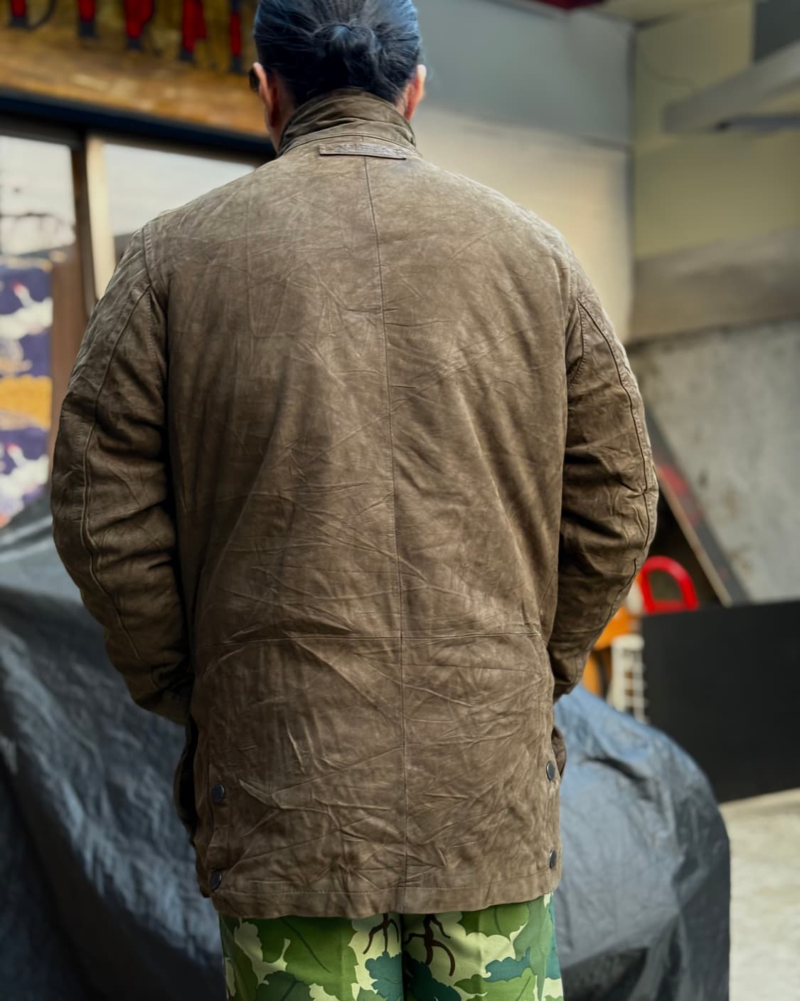 90‘s 노티카 레더 헌팅자켓 M 상품이미지9