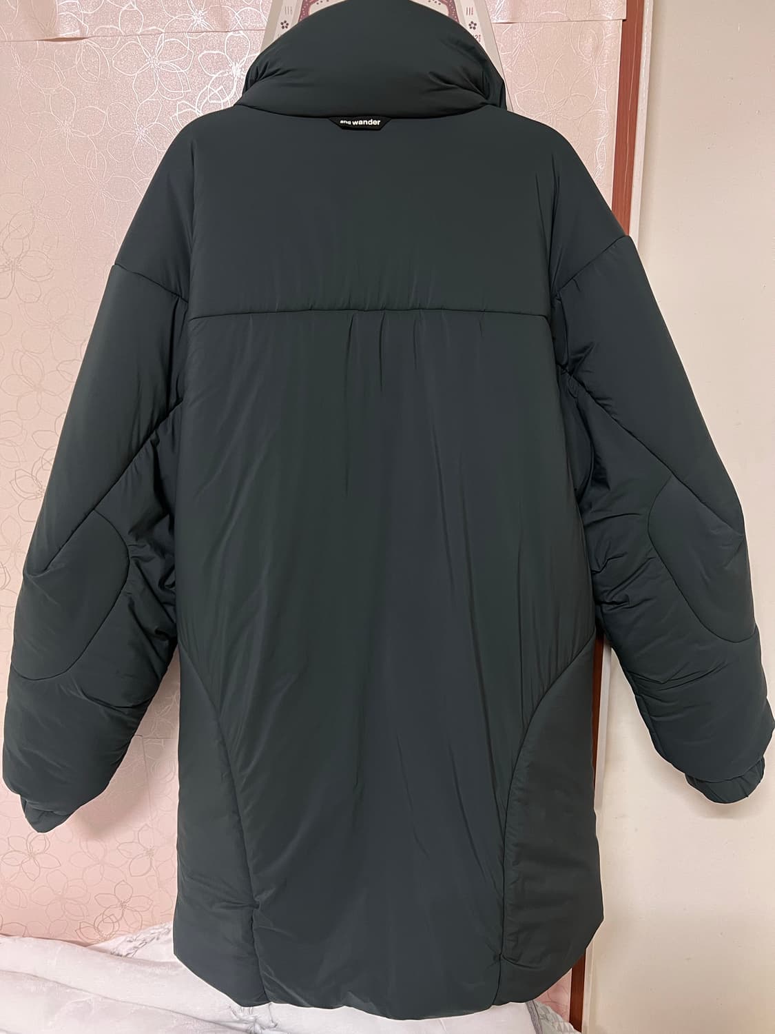 앤드원더 and wander 탑 플리스 코트 세이지 그린 L/XL 상품이미지2