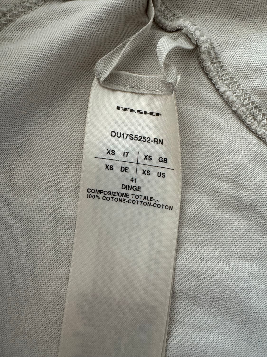 릭오웬스 반팔 슬리브 상품이미지5