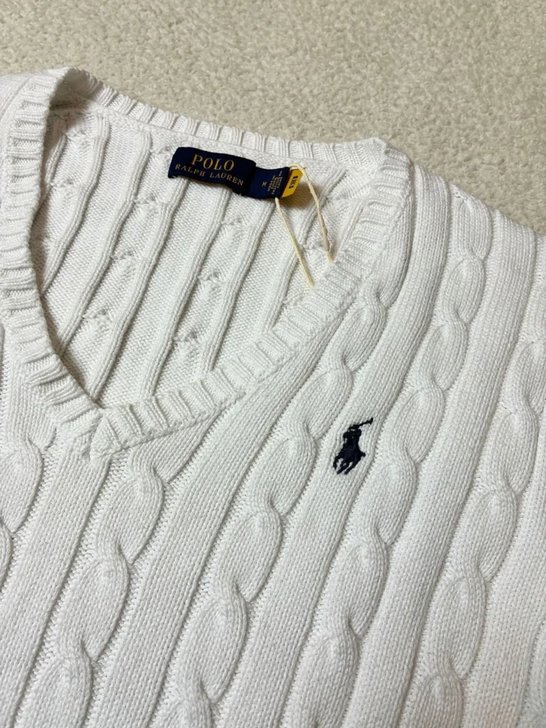 폴로 랄프로렌 큐알 코튼 꽈배기 니트 PN6626 상품이미지3