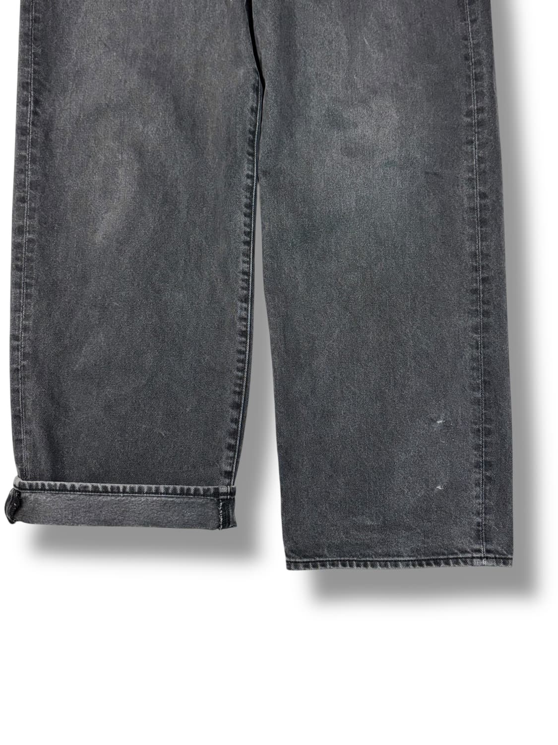 지유 GU 와이드 블랙진 (32) 상품이미지2