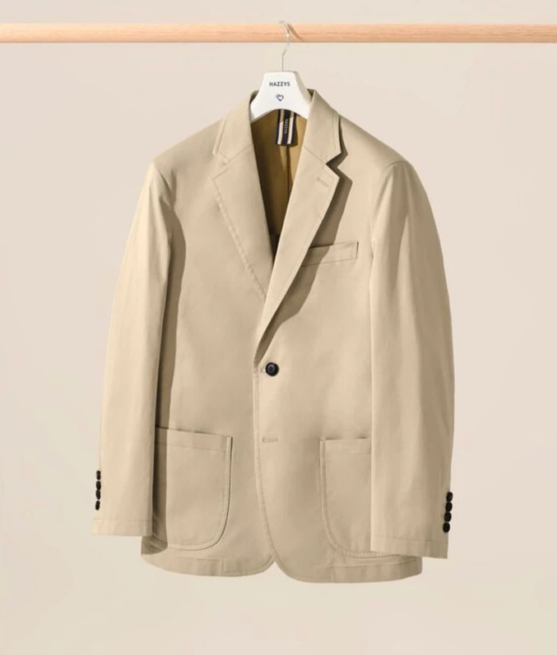 Hazzys 헤지스 베이지 면 블레이저 자켓 100 상품이미지1