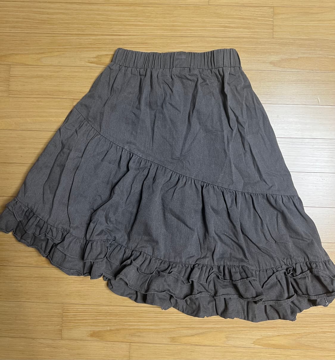 시즐 seezul 고더 프릴 스커트 브라운 상품이미지10