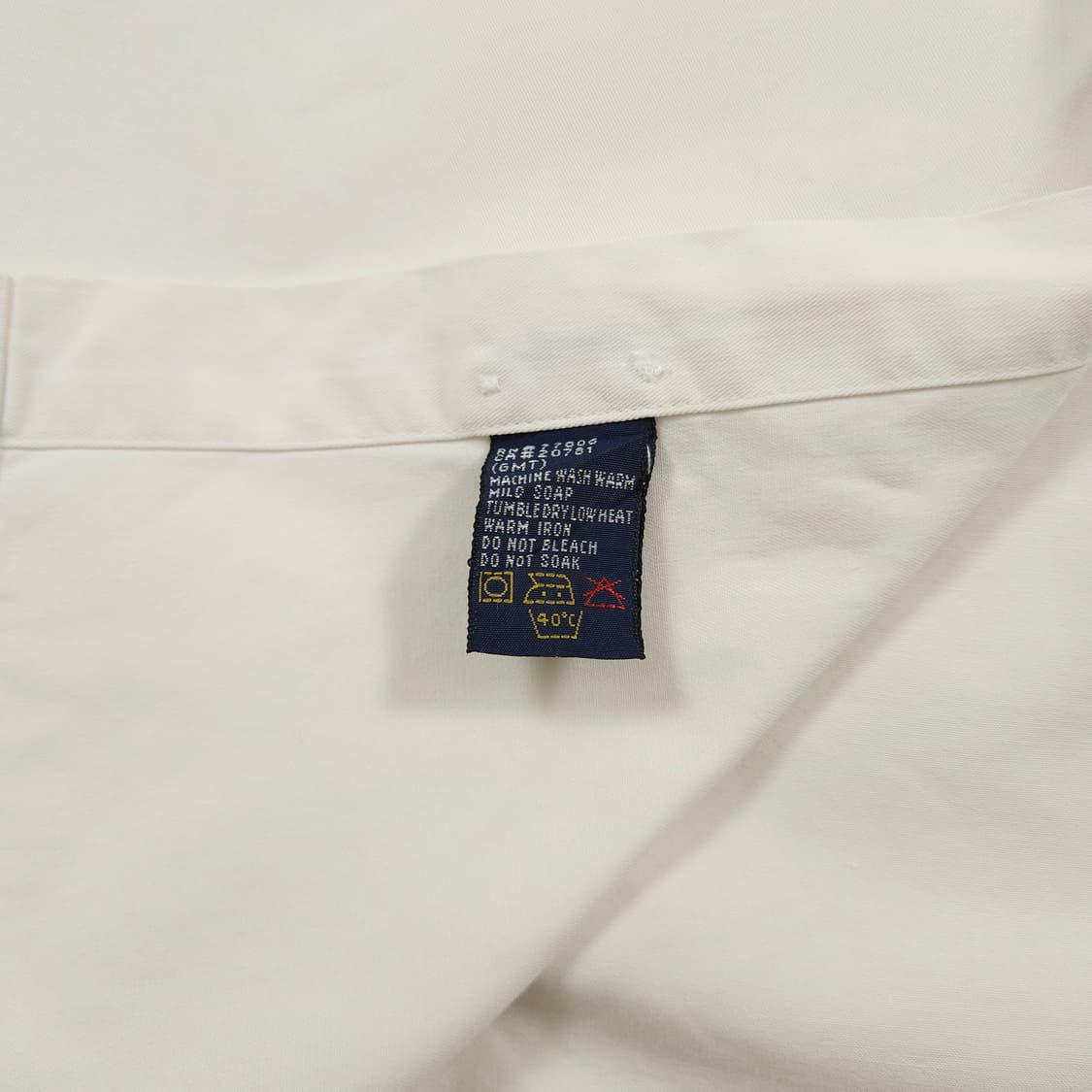 2XL(110) 타미 힐피거 화이트 헤비셔츠 상품이미지5