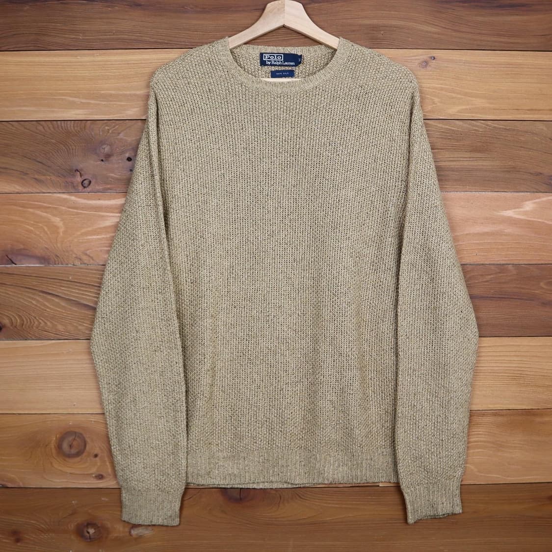 폴로 베이지 실크 니트 상품이미지1