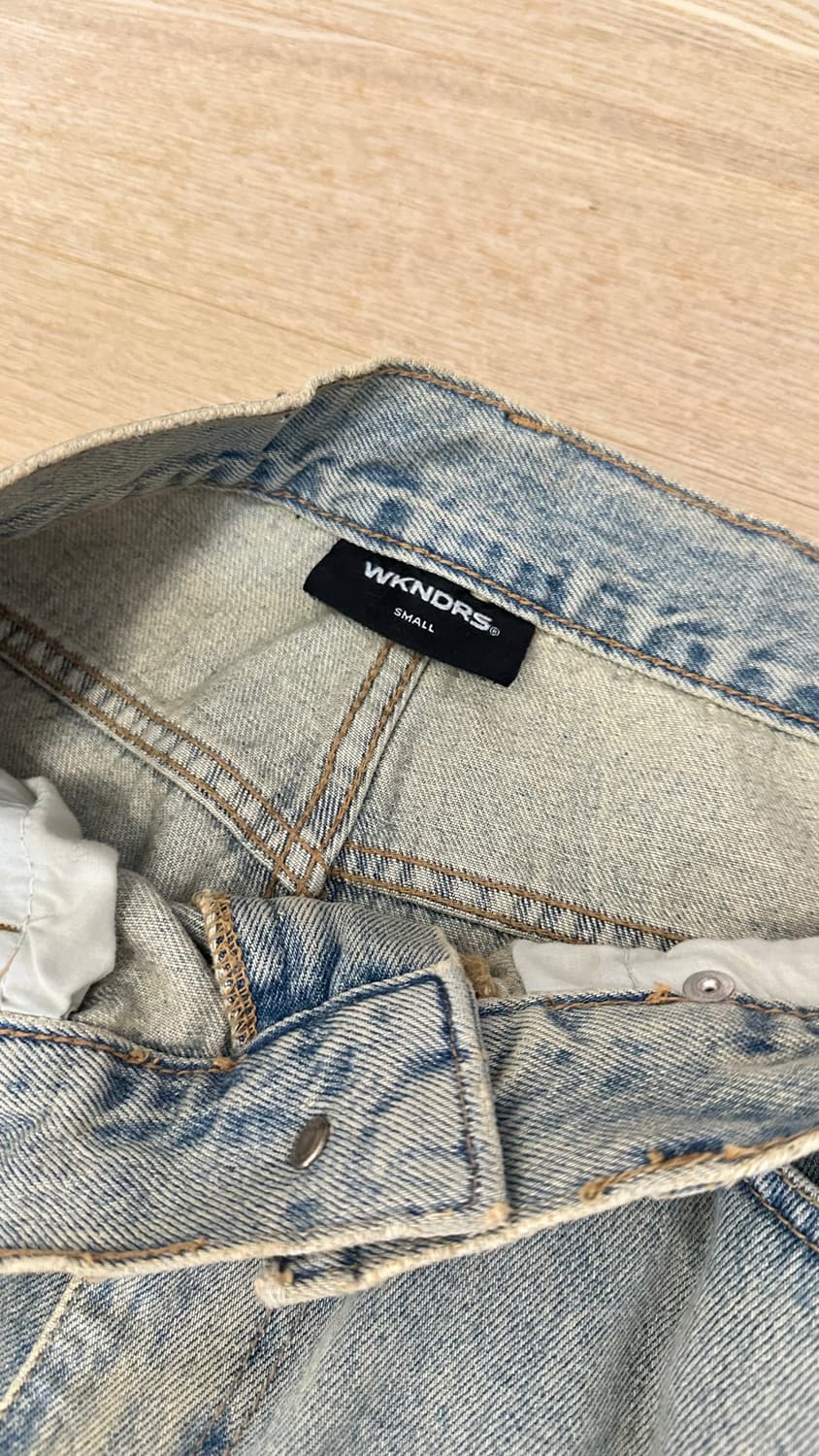 위캔더스 WKNDRS SKULL 워시드 팬츠 S 상품이미지5