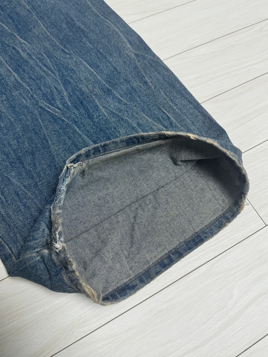 준지 디스트로이드 와이드 데님 상품이미지10