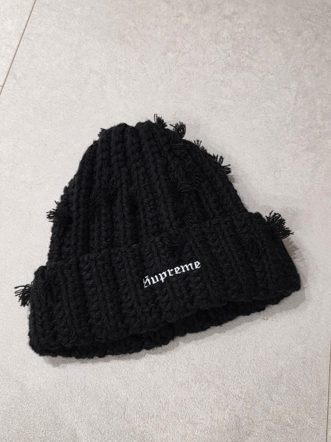 슈프림 핸드 타이드 비니 블랙 상품이미지2