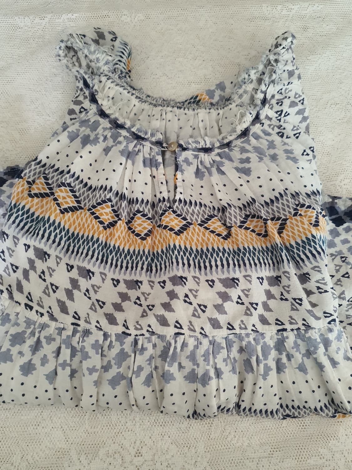 [히피룩] 패턴 블라우스 7부 Free 사이즈 보헤미안 상품이미지5