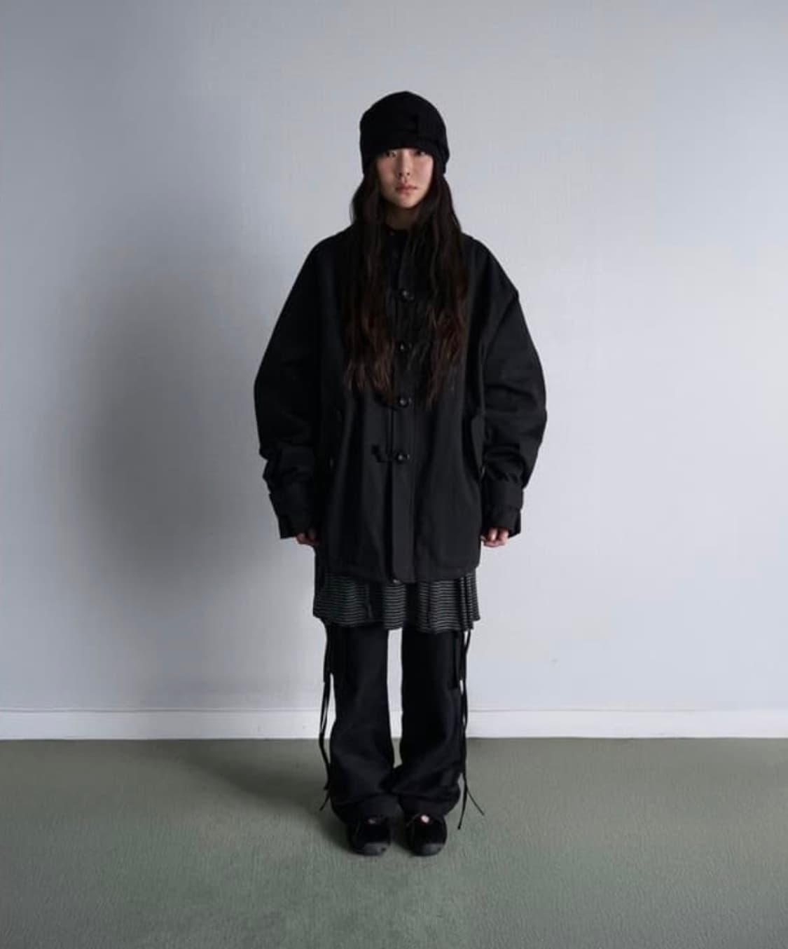 시오서울 밀리터리 자켓 블랙 상품이미지1