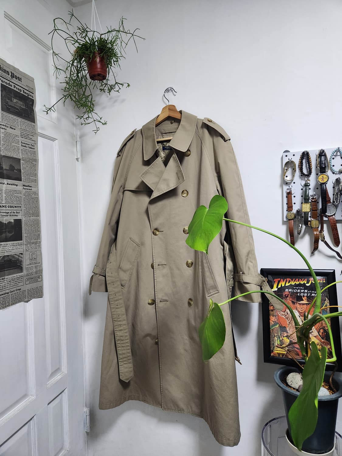 90s 브룩스 브라더스 트렌치 코트 풀 세트(USAmade) 상품이미지1