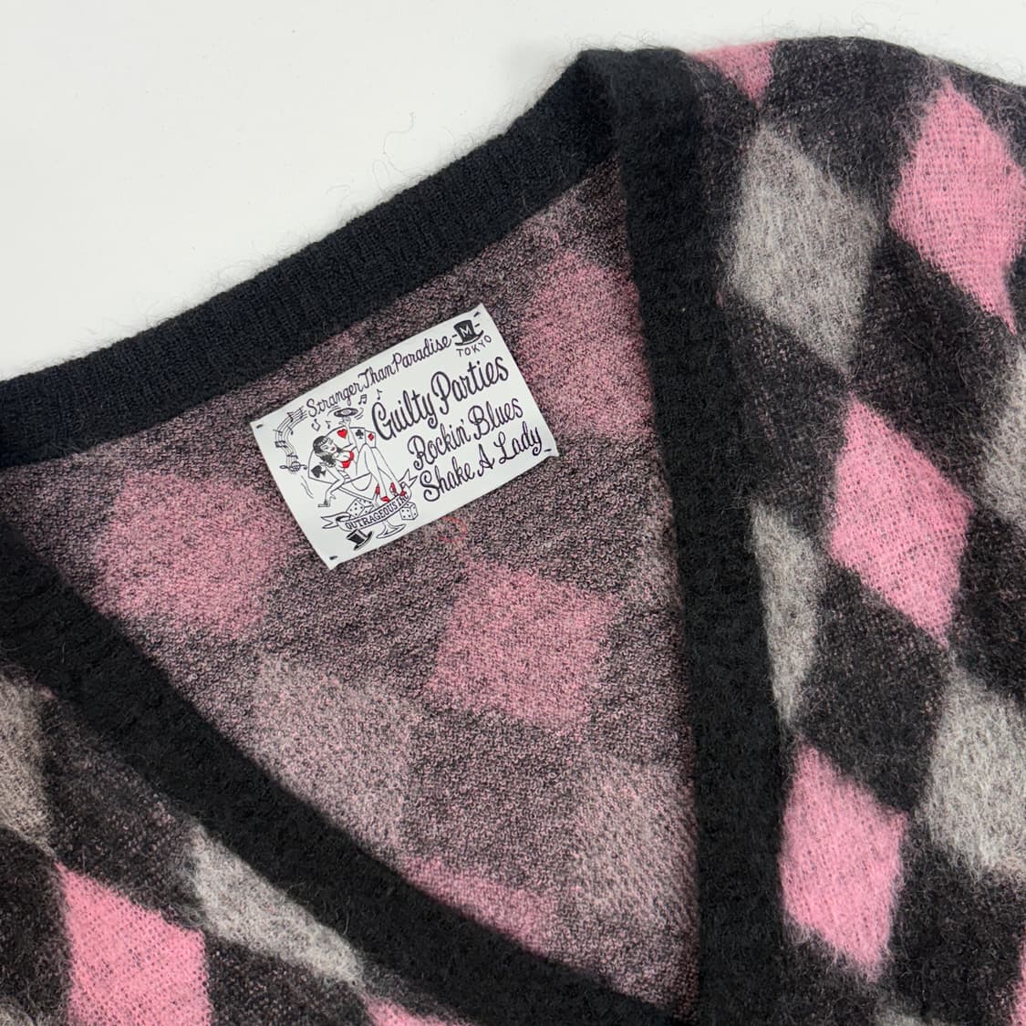 10A/W 와코마리아 아가일 패턴 가디건 상품이미지3