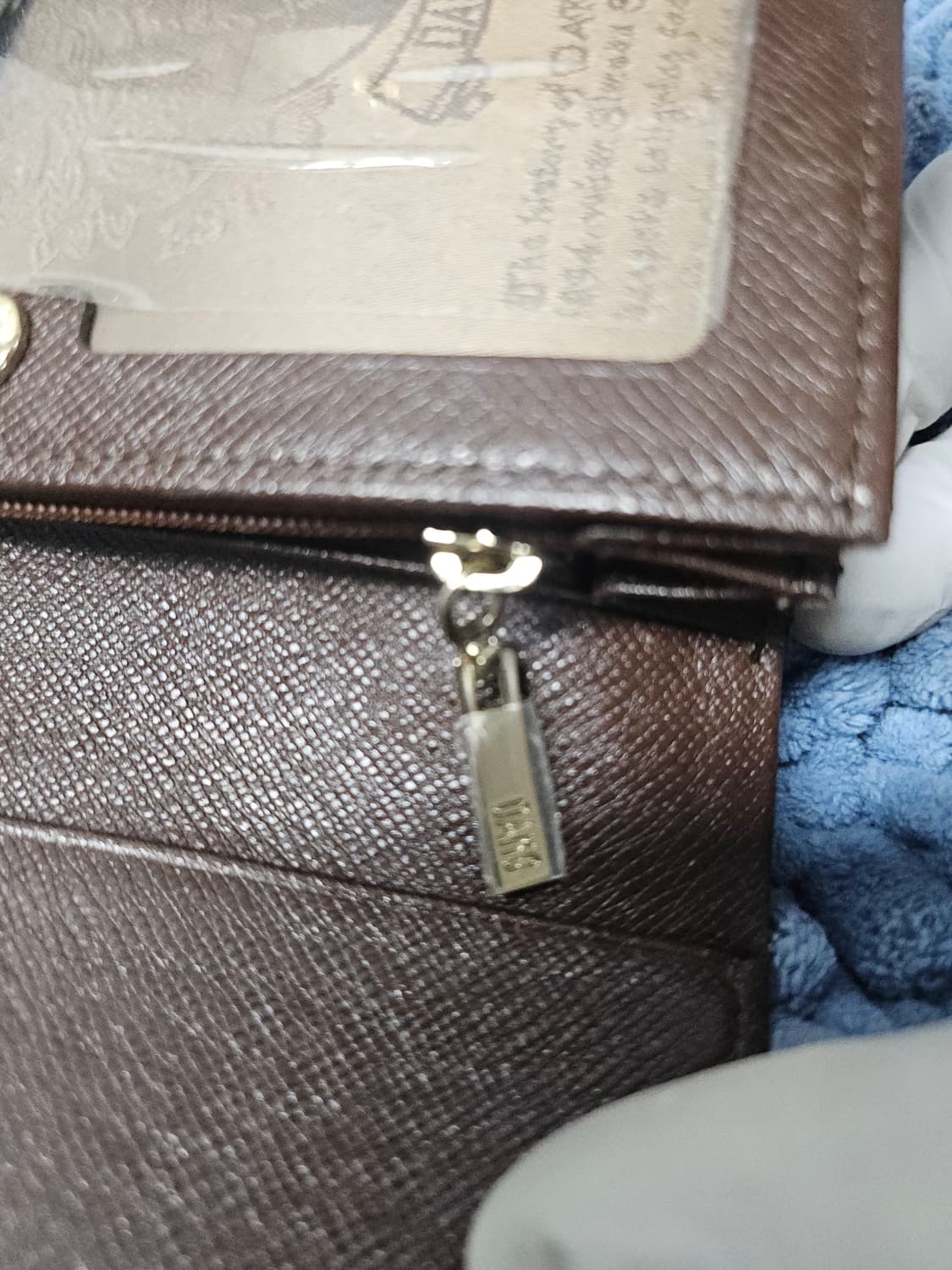 닥스 여성 3단 지갑 브라운  15*9 상품이미지3