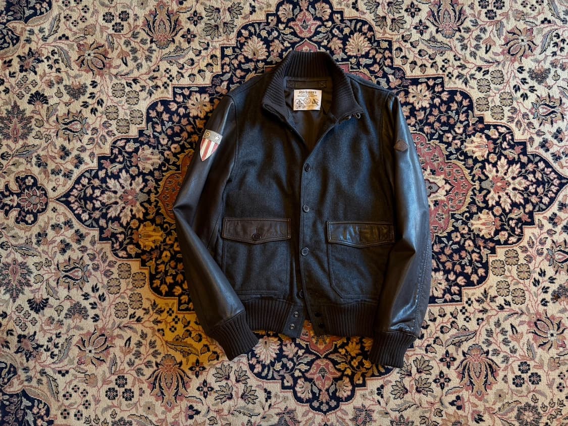 로이 로저스 베지터블 레더 봄버 자켓 100 상품이미지1