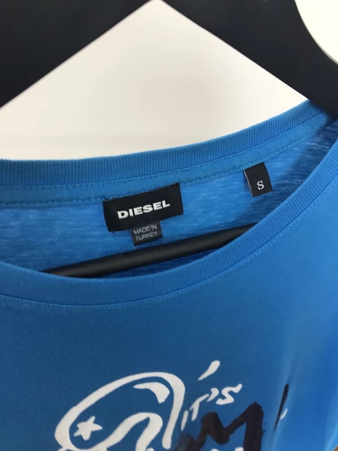 Diesel Miami Bitch Graphic Blue T-Shirt 상품이미지7