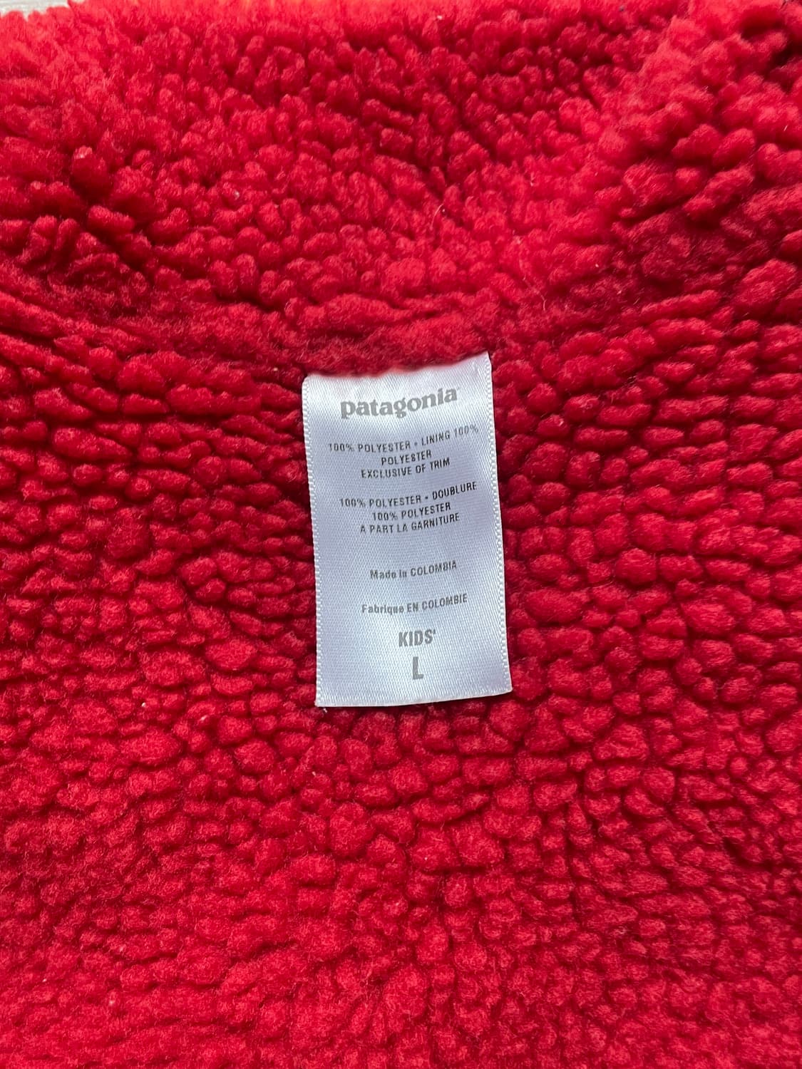 파타고니아 글리세이드 레드 오렌지 딥파일 키즈 상품이미지6